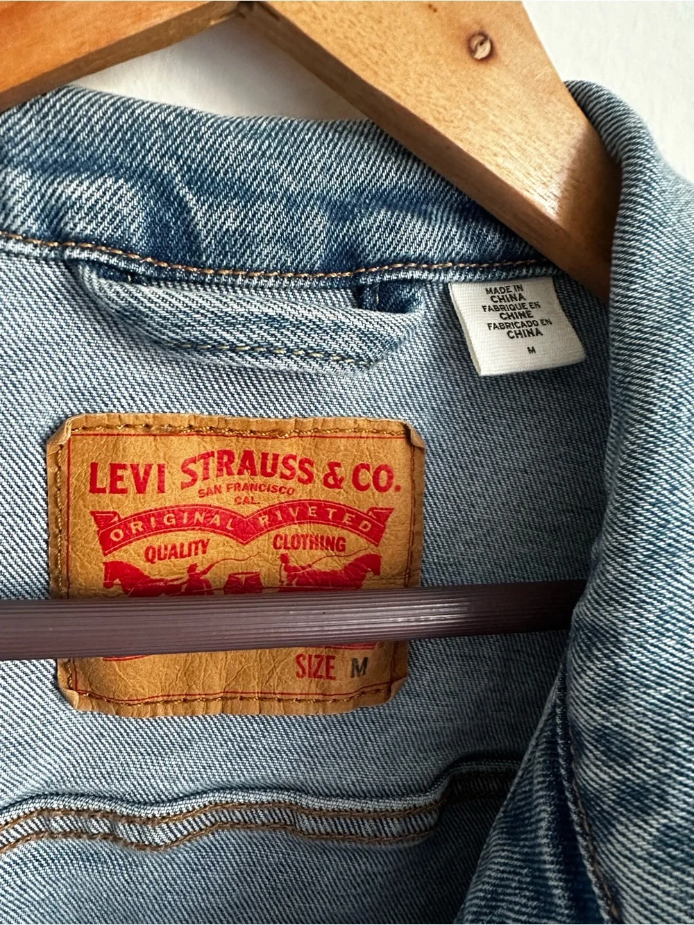 Levi's Light Blue Washed Denim Trucker Jacket